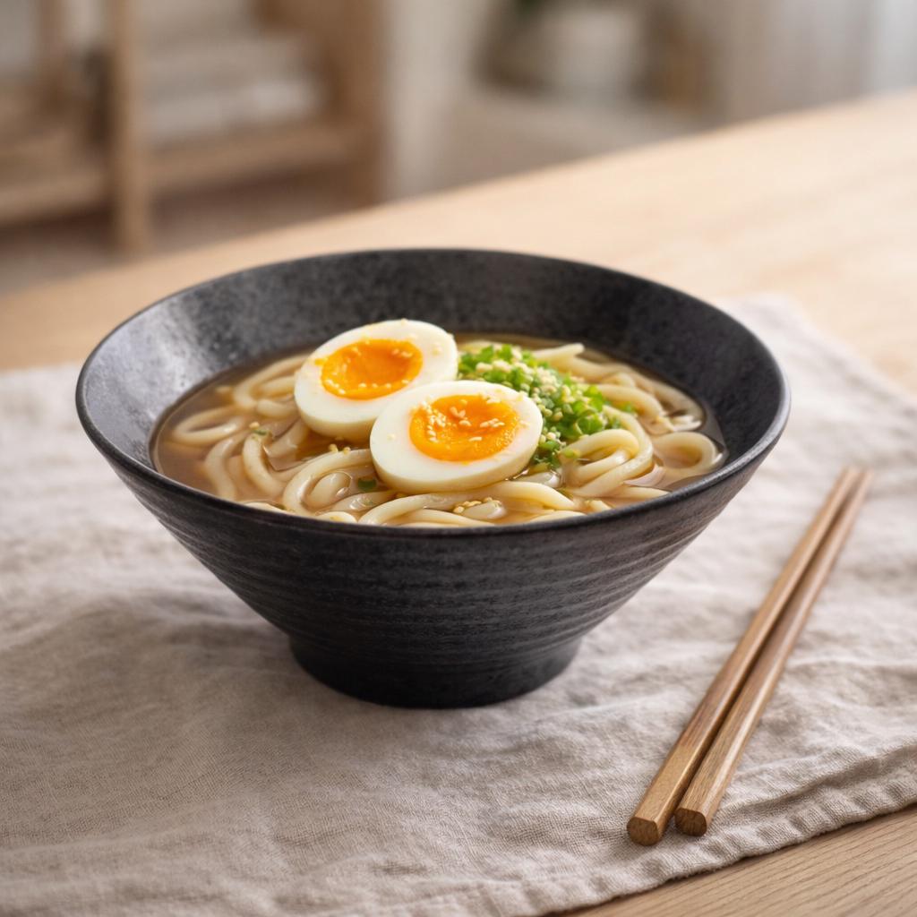 Bol à ramen gris anthracite nervuré