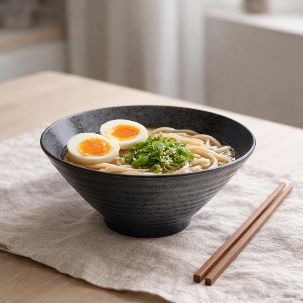 Bol à ramen en céramique - Bol à nouilles de style japonais pour une vie calme et simple