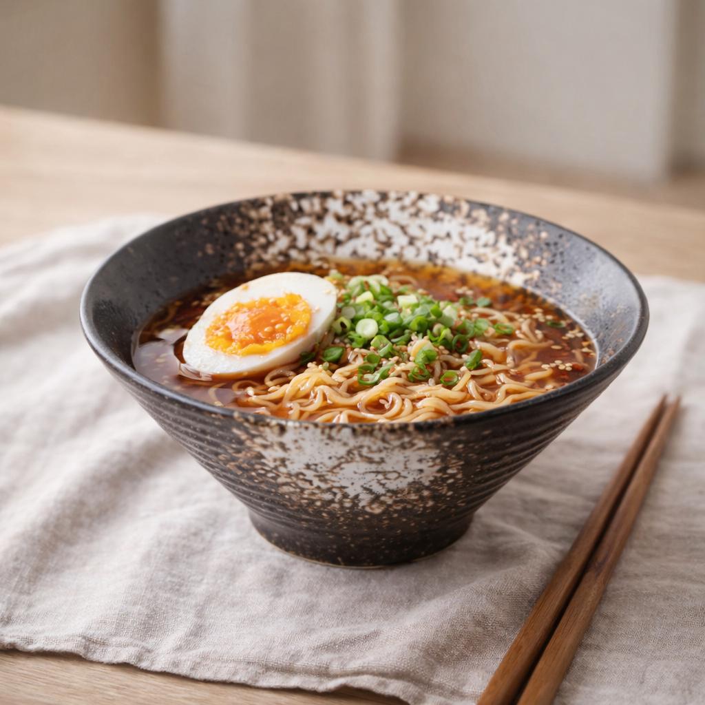 Bol à ramen en céramique - Bol à nouilles japonais minimaliste pour une cuisine moderne et calme