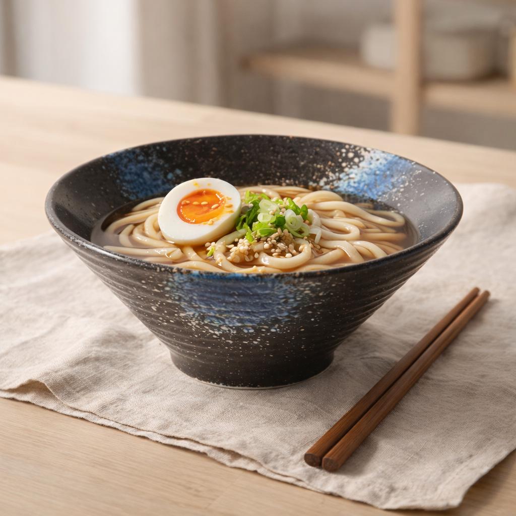 Ceramic Ramen Bowl - Japandi Style Noodle Bowl for an Aesthetic and Calm Kitchen