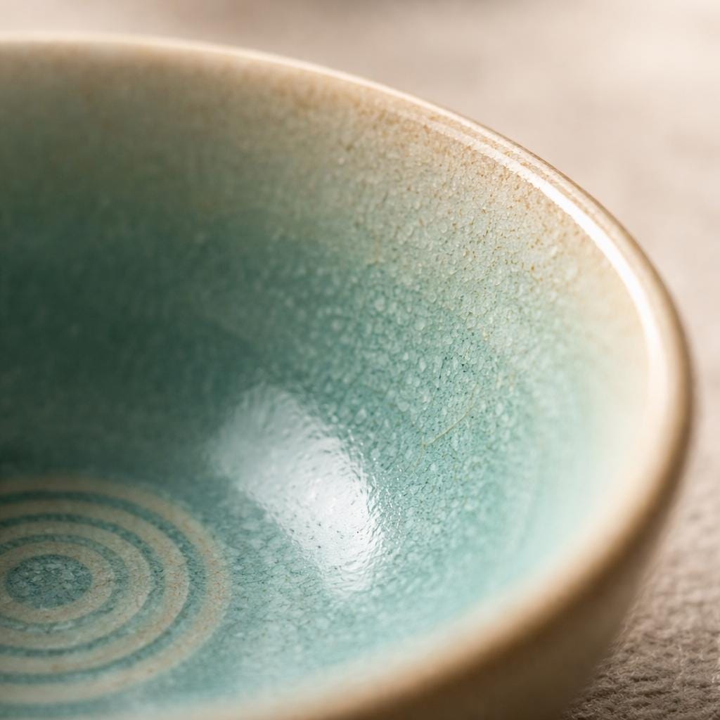 Bol à ramen bleu céladon ou sable