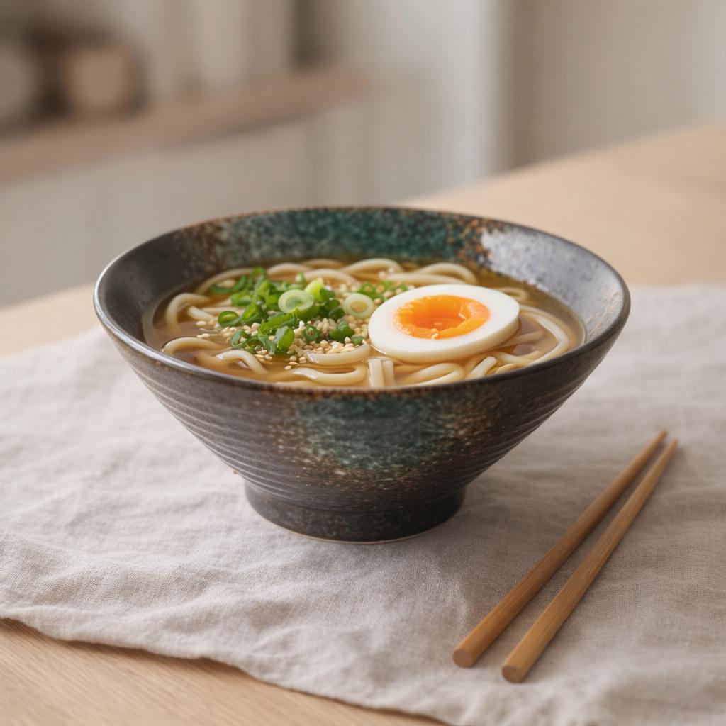 Ceramic Ramen Bowl - Japandi Style Noodle Bowl for an Aesthetic and Calm Kitchen