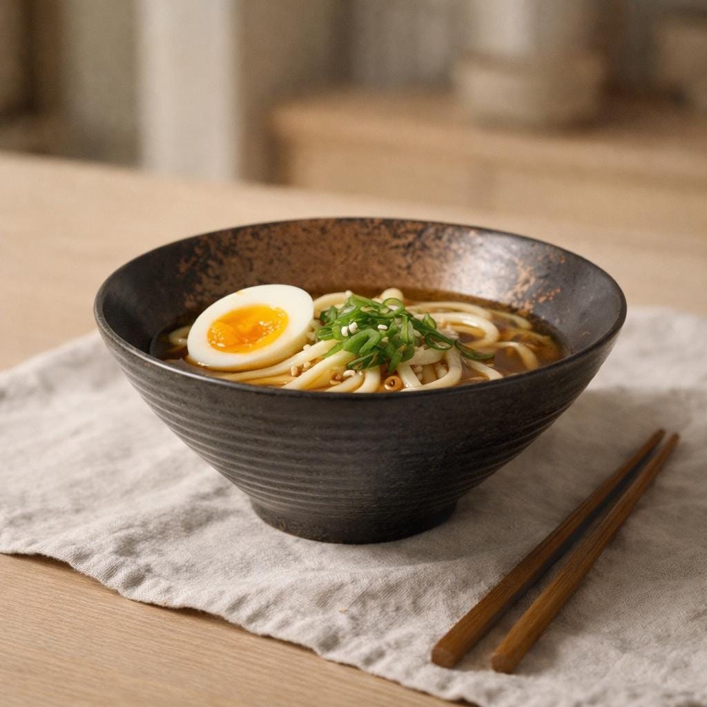 Ceramic Ramen Bowl - Large Minimalist Noodle Bowl for Everyday Kitchen Use