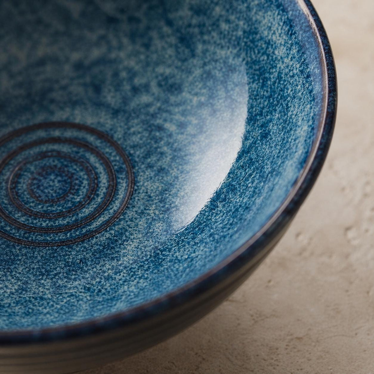 Ramen Bowl – Turquoise Blue with Speckles