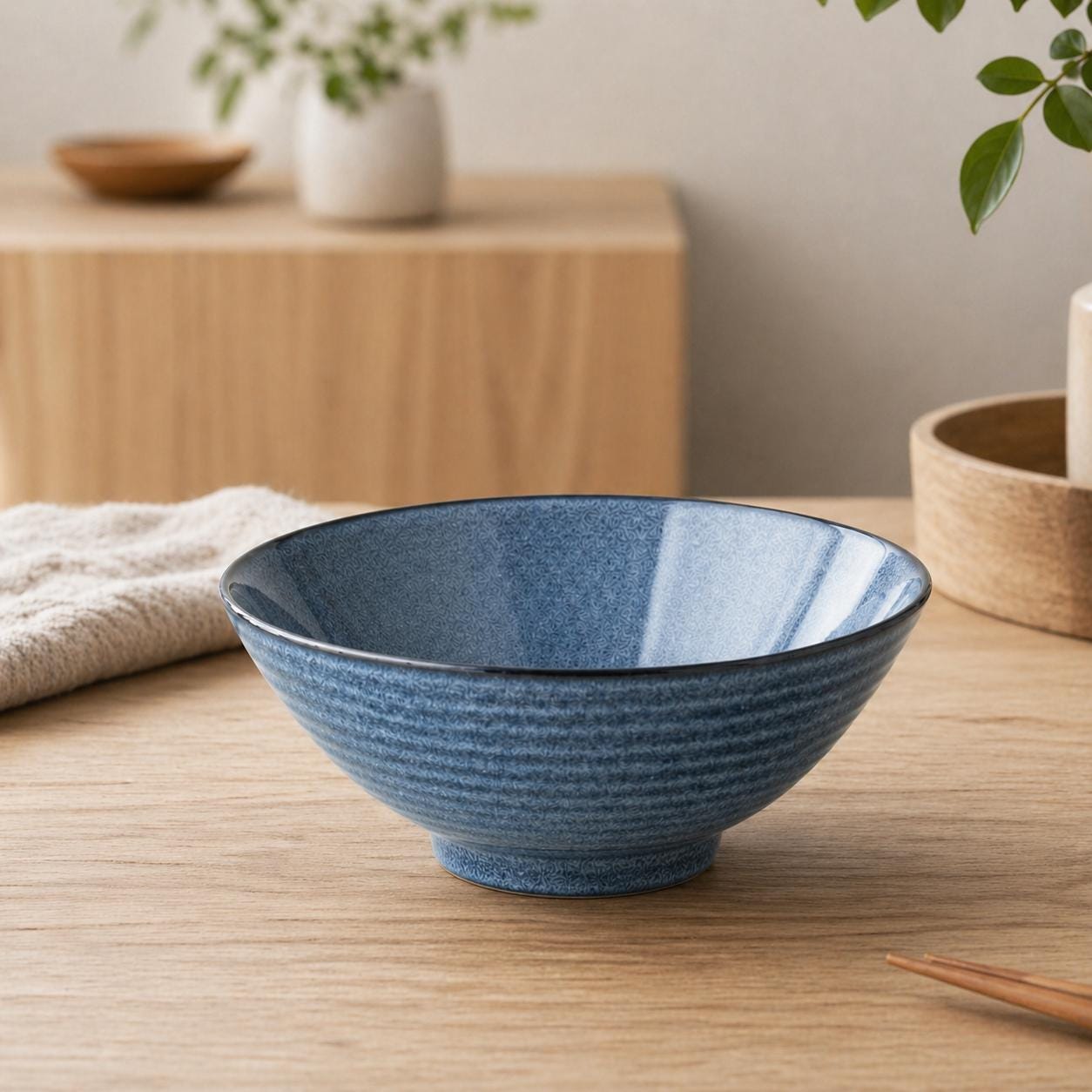 Bol à ramen en céramique - Bol à nouilles élégant pour une vie moderne et calme