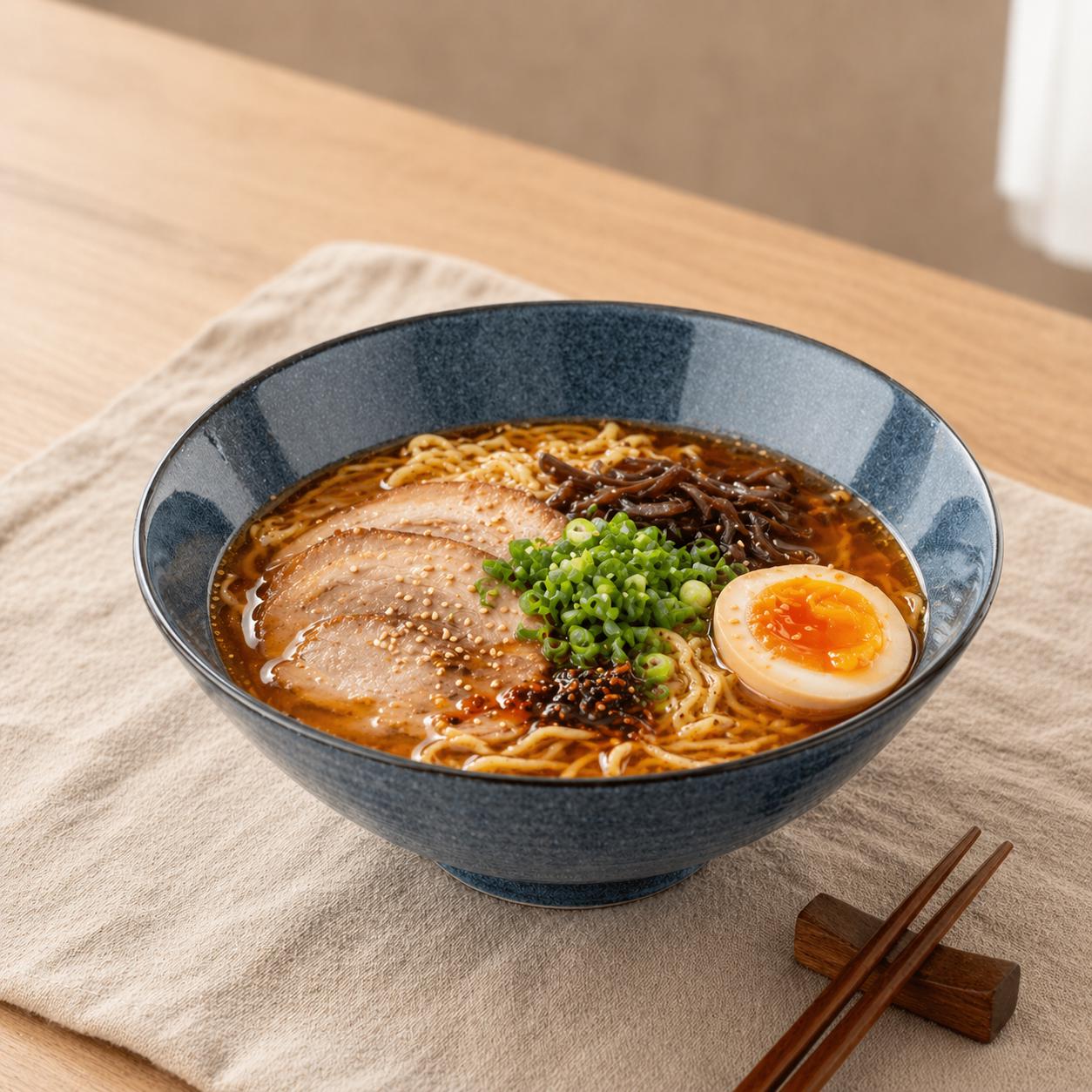 Bol à ramen en céramique - Bol à nouilles élégant pour une vie moderne et calme