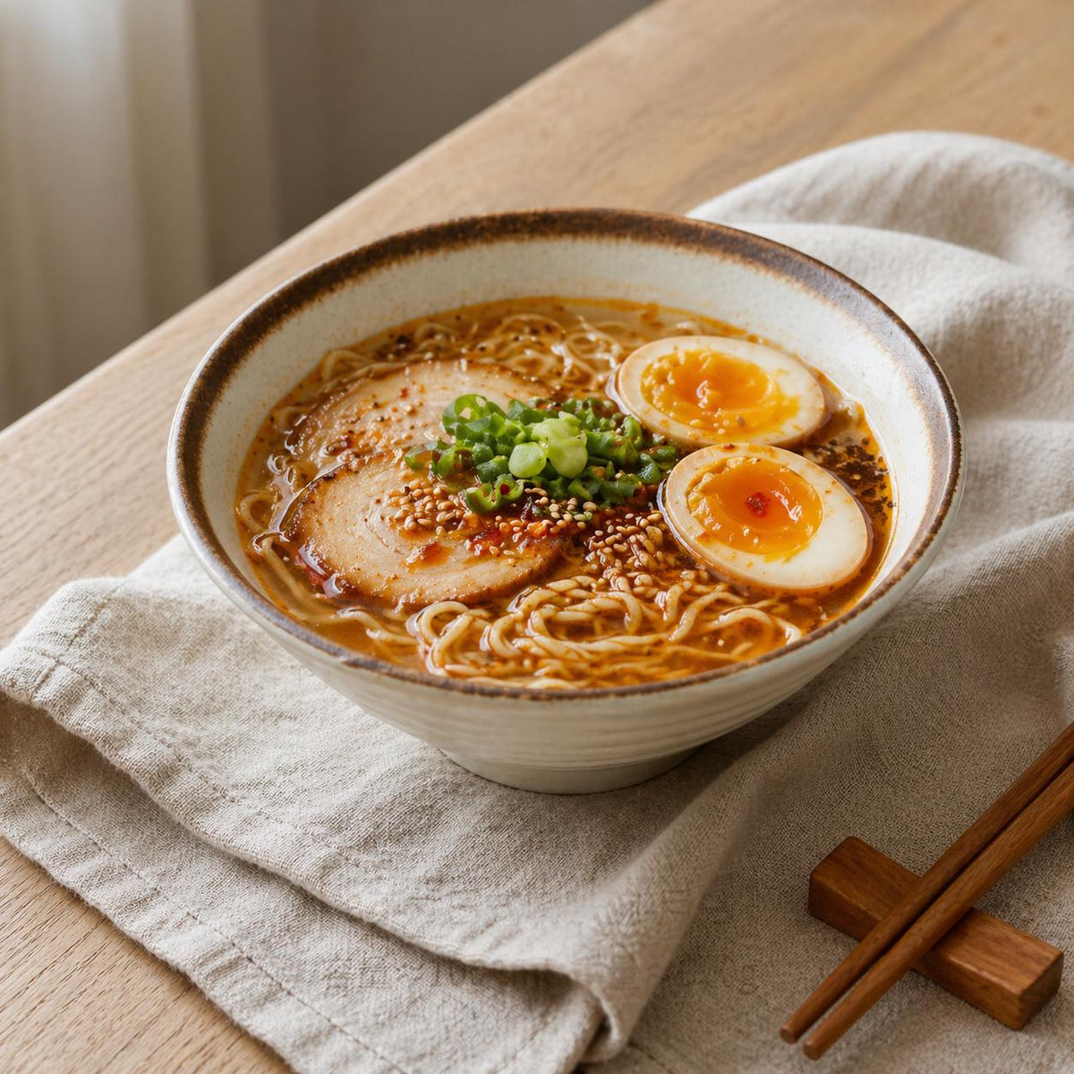 Bol à ramen en céramique - Bol japonais minimaliste pour un repas à la maison détendu