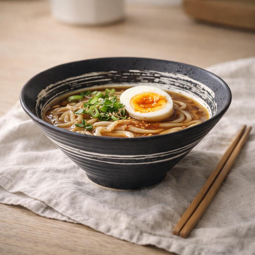 Bol à ramen en céramique - Grand bol de nouilles japonaises pour une cuisine minimaliste