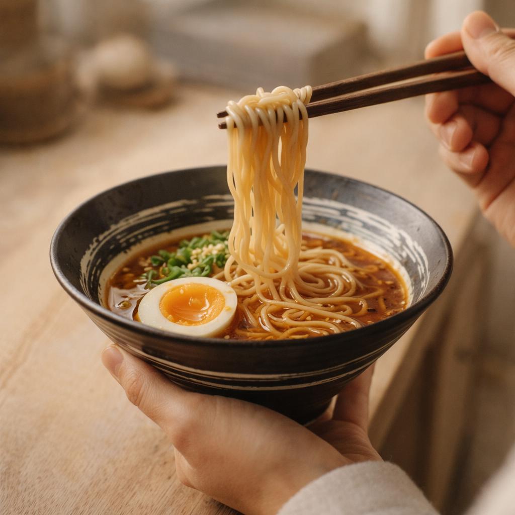 Bol à ramen rayé noir et blanc