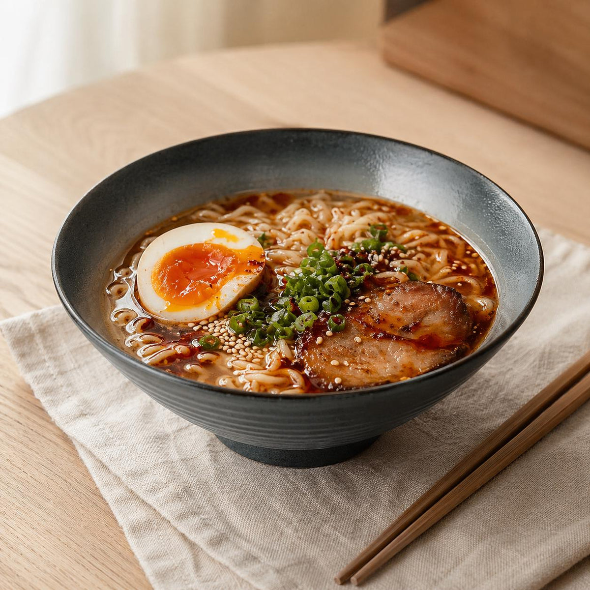 Bol à ramen en céramique - Grand bol minimal pour le confort et les repas de tous les jours