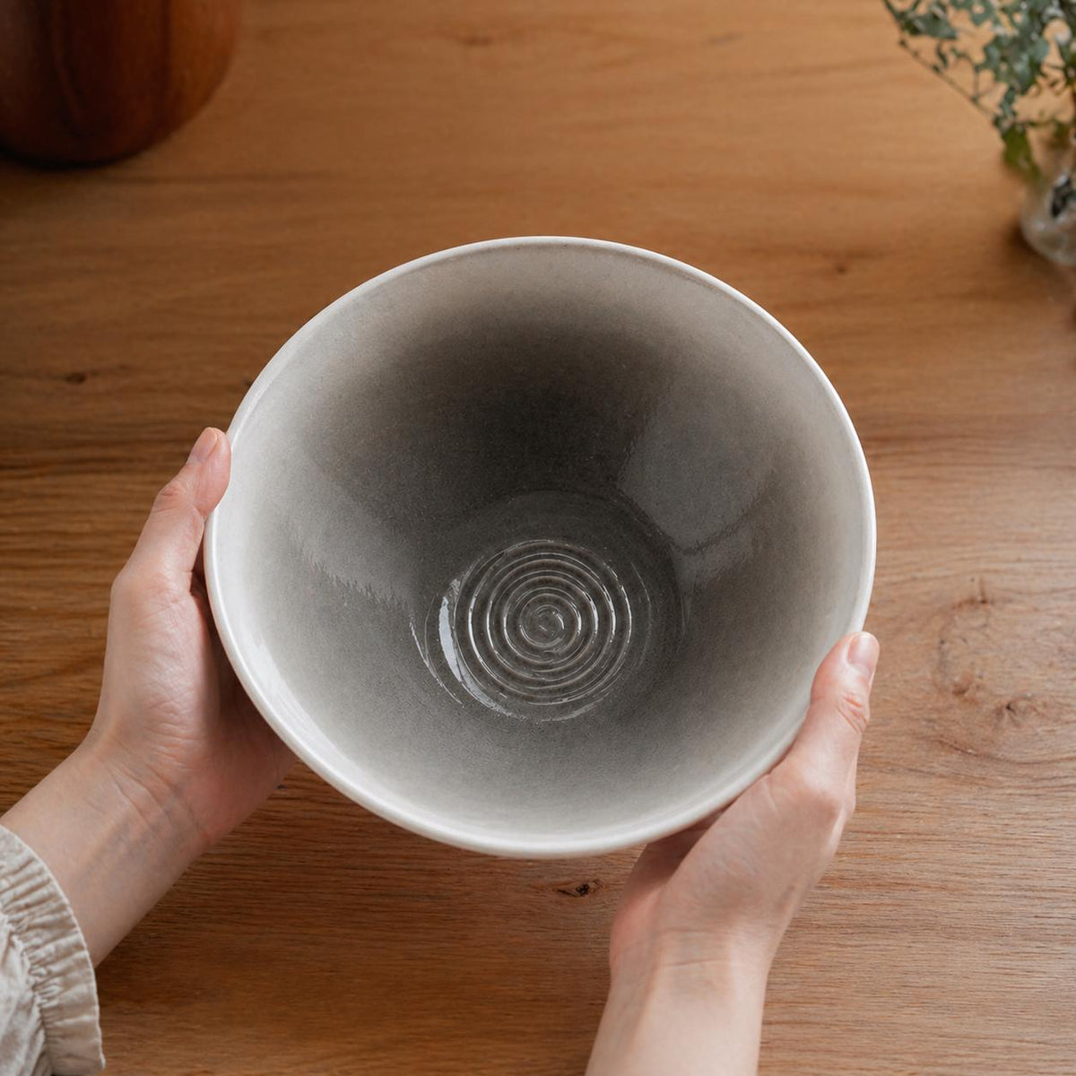 Ramen Bowl – White Ribbed