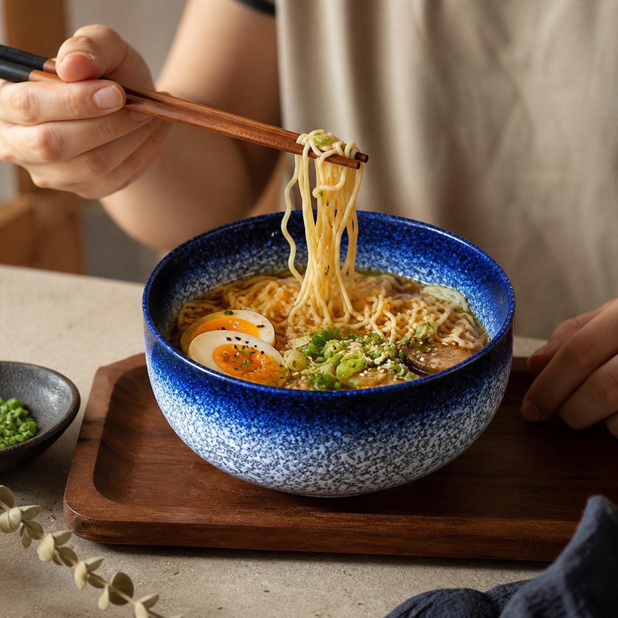 Bol ramen en céramique - Bol d'inspiration Japandi pour une vie moderne et simple