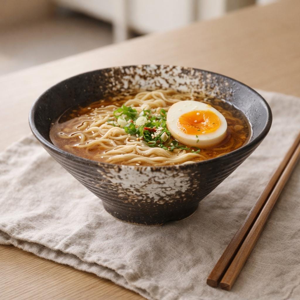 Bol à ramen en céramique - Bol à nouilles japonais minimaliste pour une cuisine moderne et calme