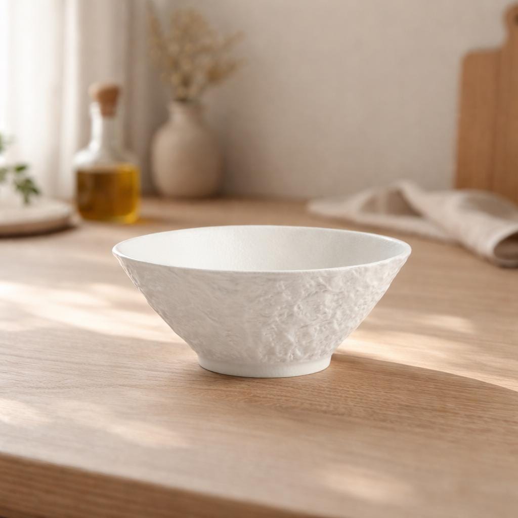 Ceramic Ramen Bowl - Japandi Minimalist Bowl for a Modern & Cozy Kitchen