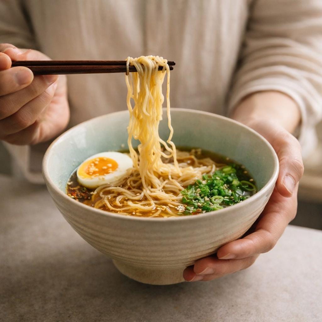 Bol à ramen bleu céladon ou sable