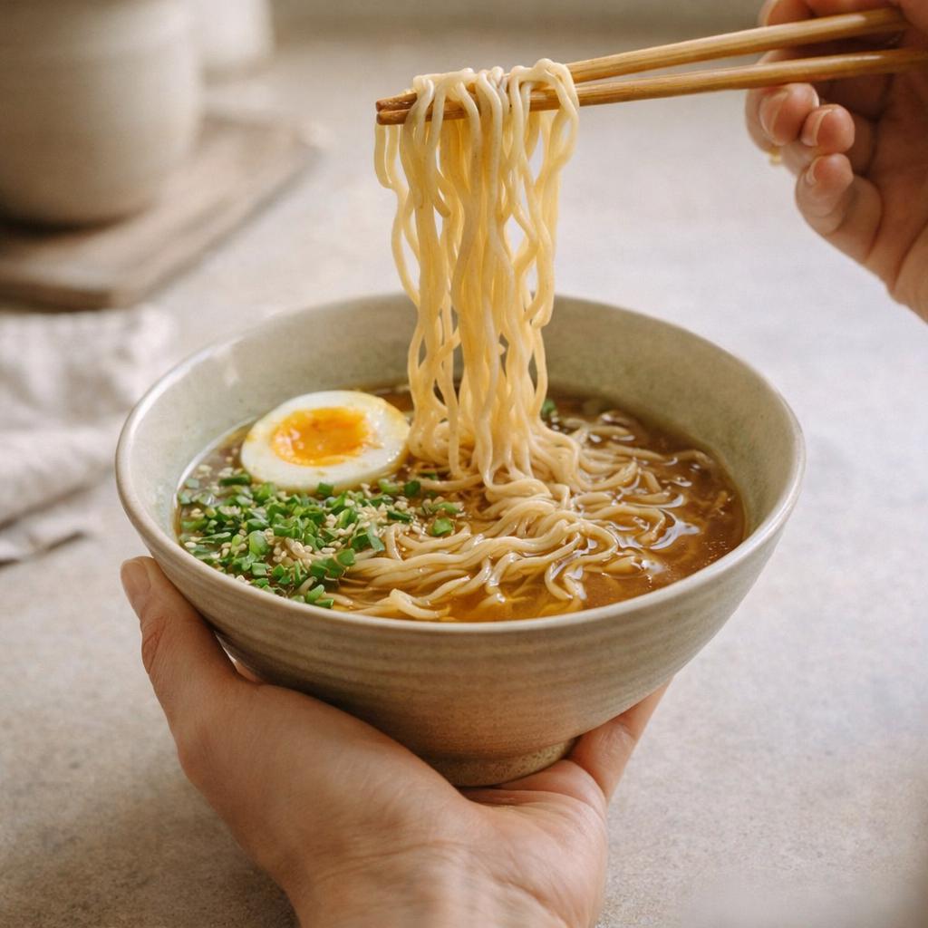 Bol à ramen bleu céladon ou sable