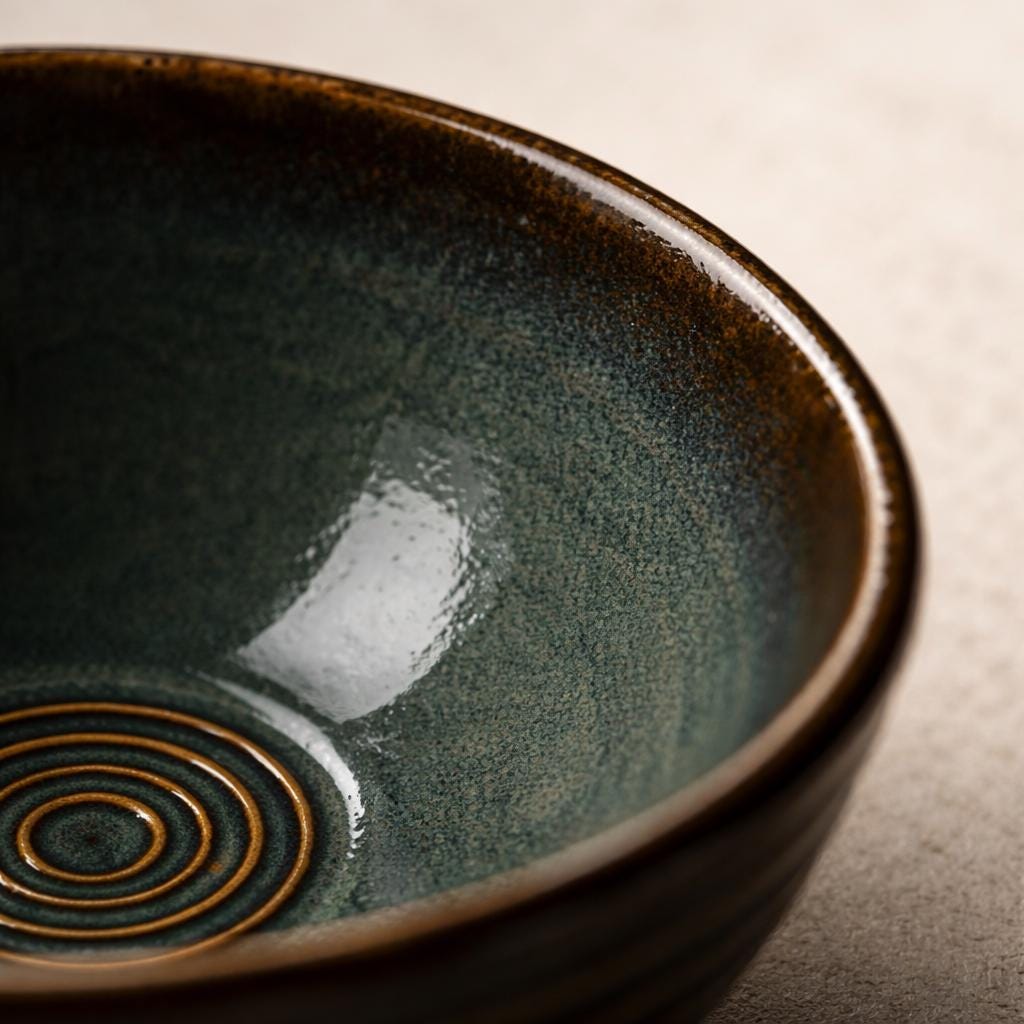 Ceramic Ramen Bowl - Aesthetic Noodle Bowl for Peaceful Kitchen Moments