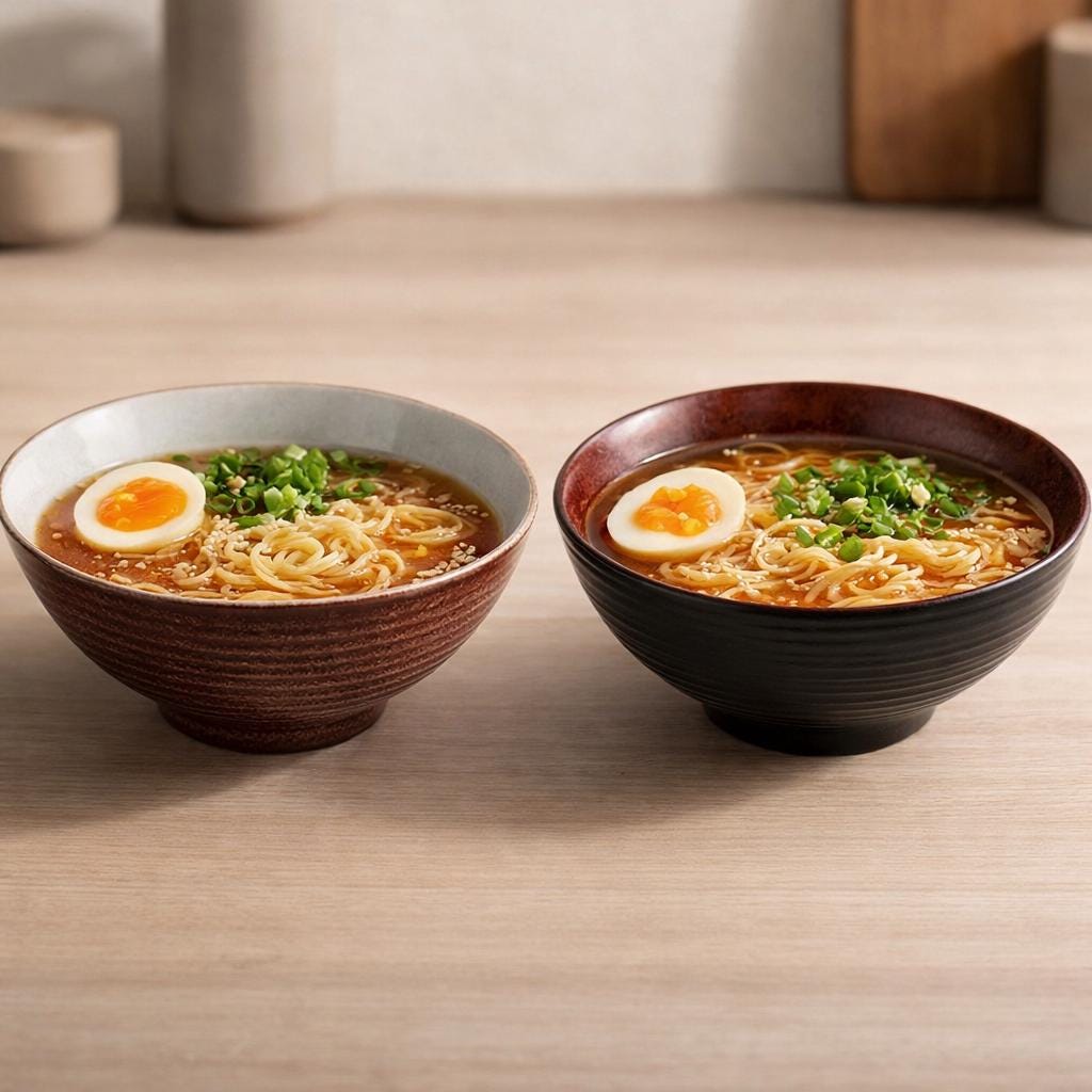 Bol à ramen en céramique - Bol japonais minimaliste pour une salle à manger intérieure moderne