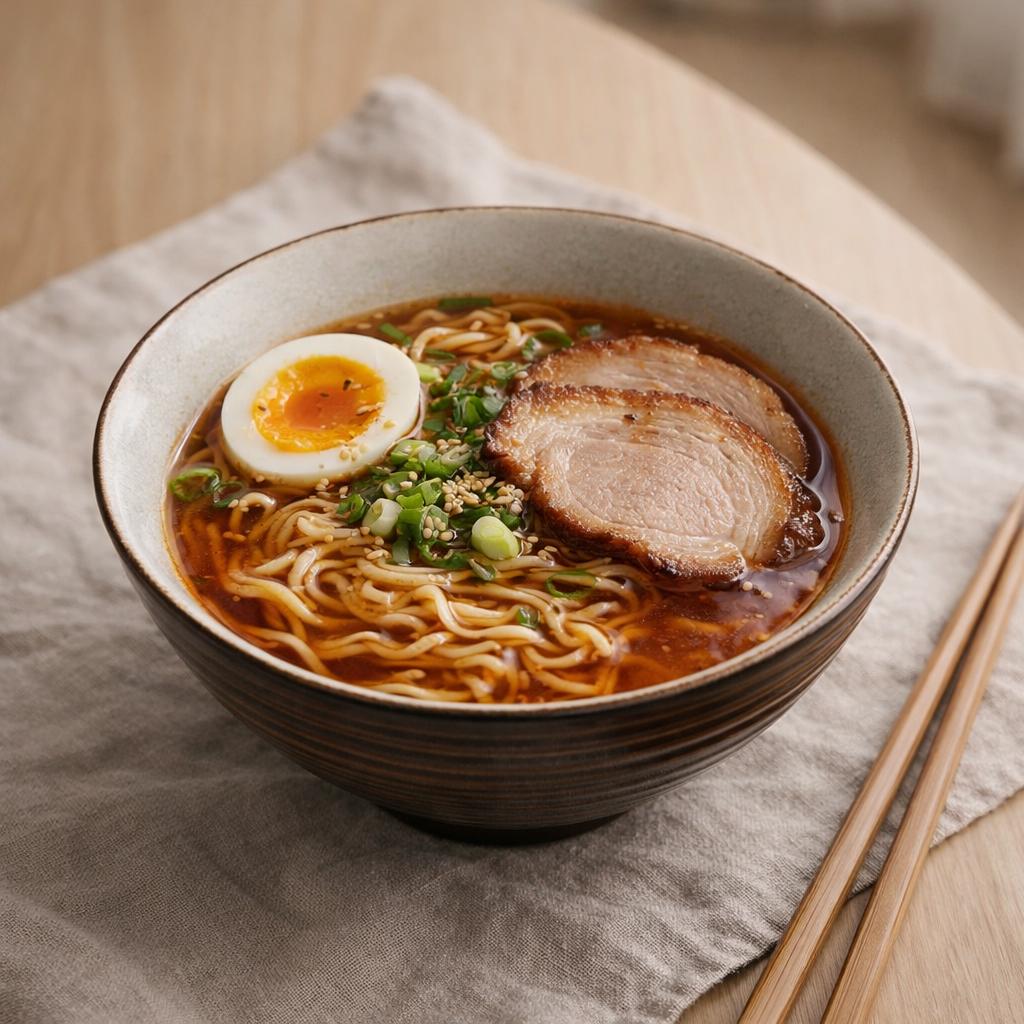Bol à ramen en céramique - Grand bol Japandi pour nouilles et plats réconfortants