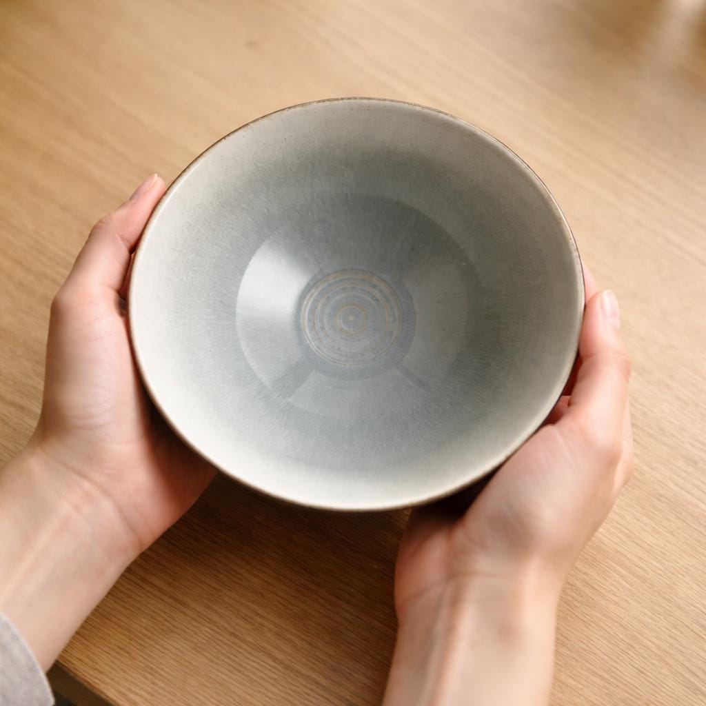 Bol à ramen en céramique - Grand bol Japandi pour nouilles et plats réconfortants