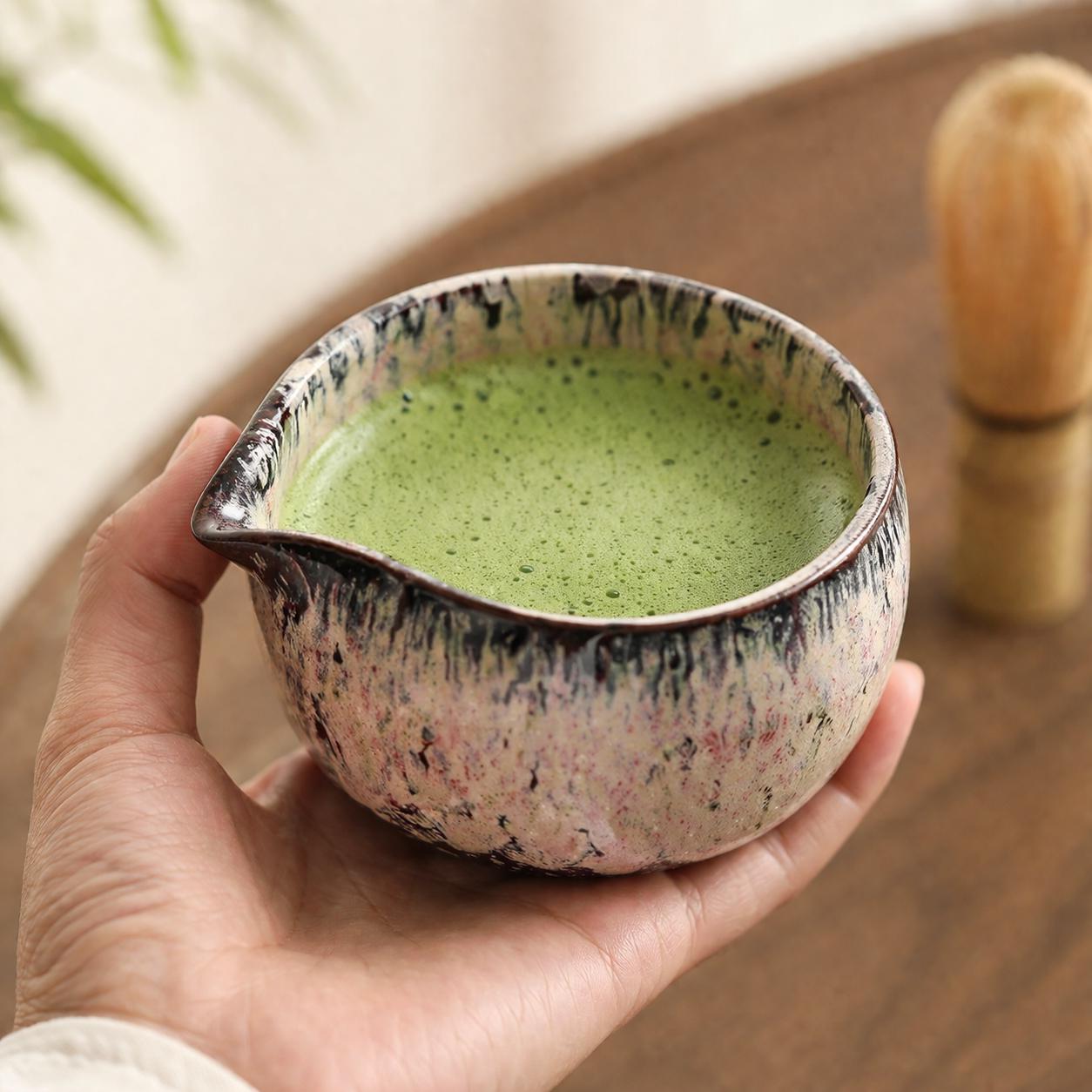 Ensemble de bols à matcha en céramique - Ensemble à matcha fait main pour les moments de thé de tous les jours