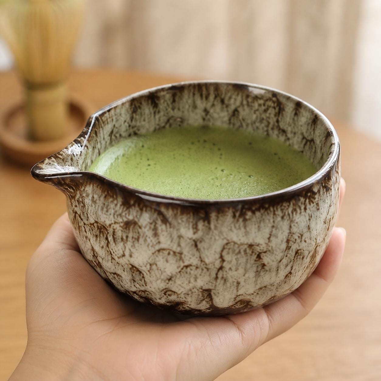 Ensemble de bols à matcha en céramique - Ensemble de cérémonie du thé japonais pour un rituel quotidien calme