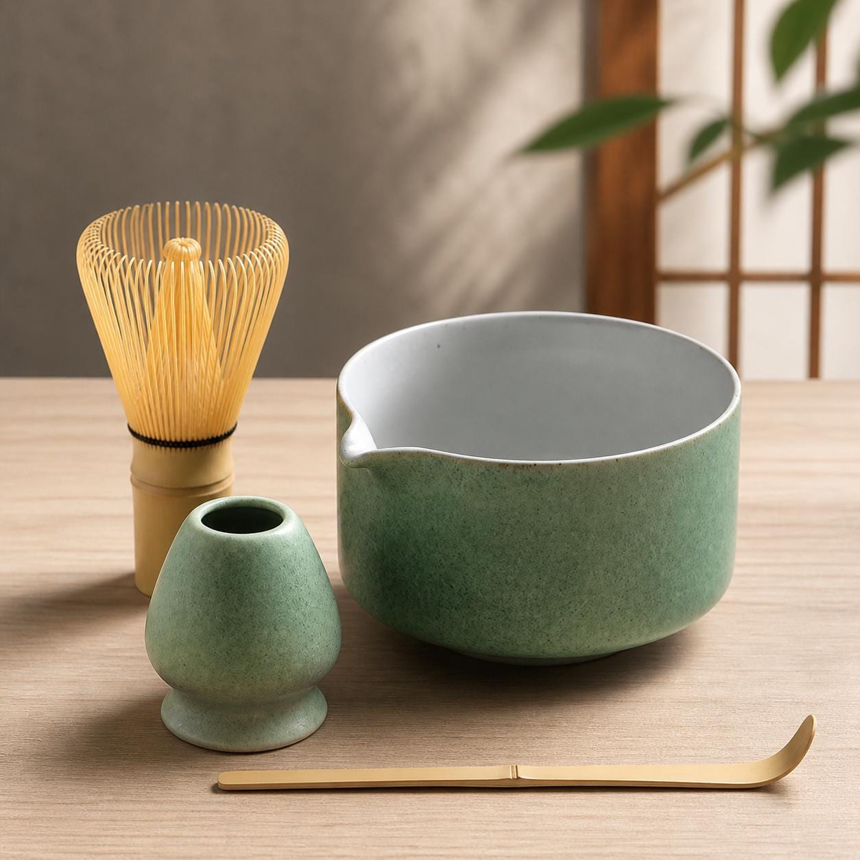 Ensemble de bols à matcha en céramique - Service à thé japonais minimaliste pour des moments de paix quotidiens