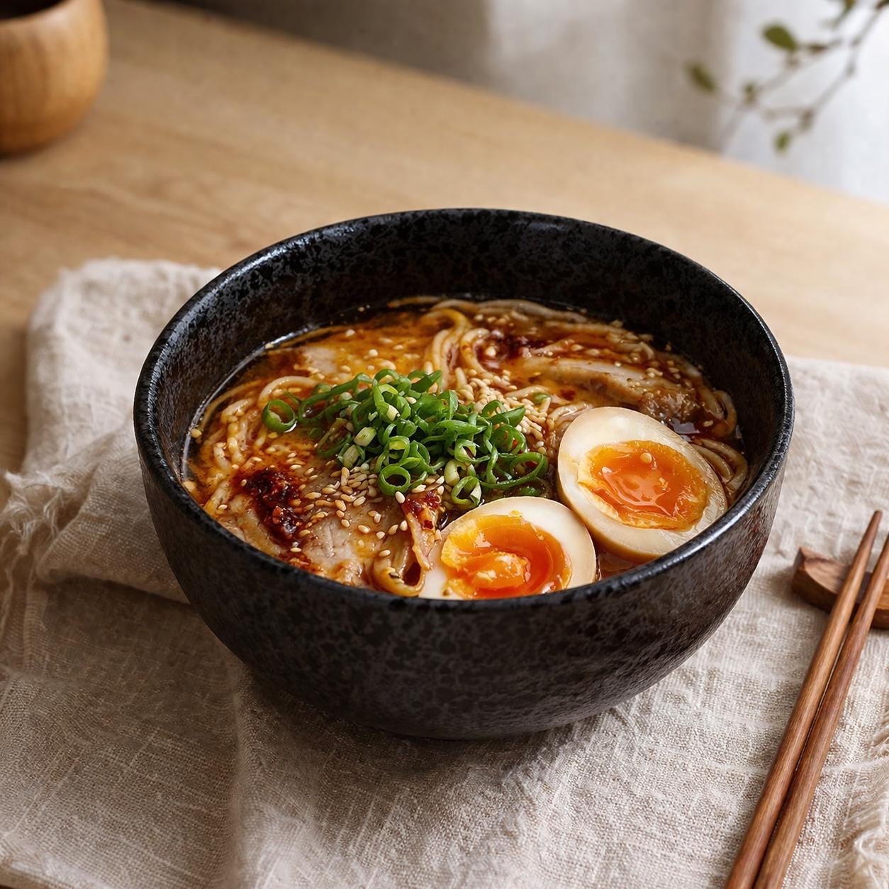 Ceramic Ramen Bowl - Minimalist Bowl for a Soft and Neutral Kitchen Aesthetic