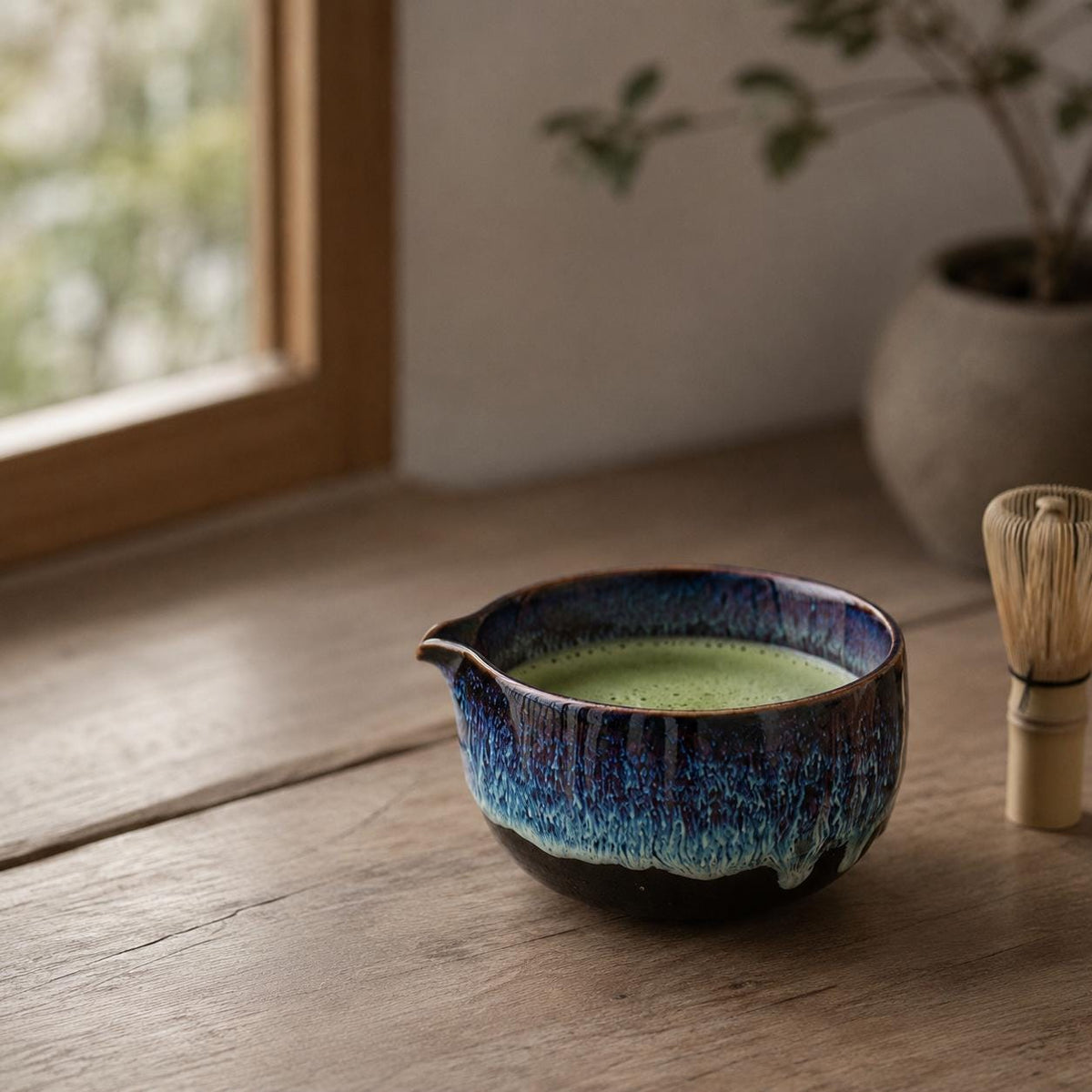 Set à matcha bleu nuit