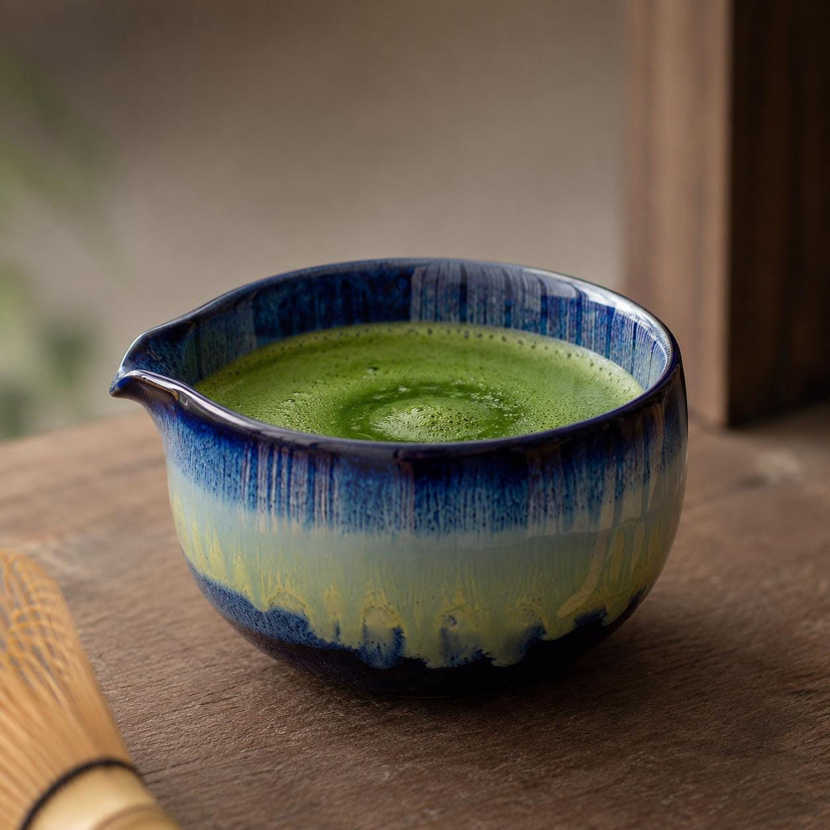 Matcha Set – Blue Mountain Pattern