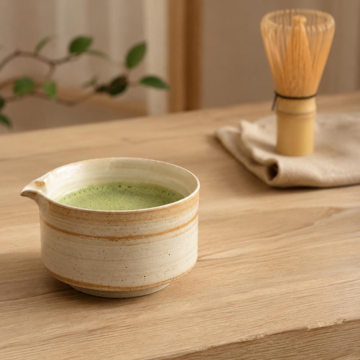 Ceramic Matcha Bowl Set - Artisanal Tea Service for Everyday Enjoyment