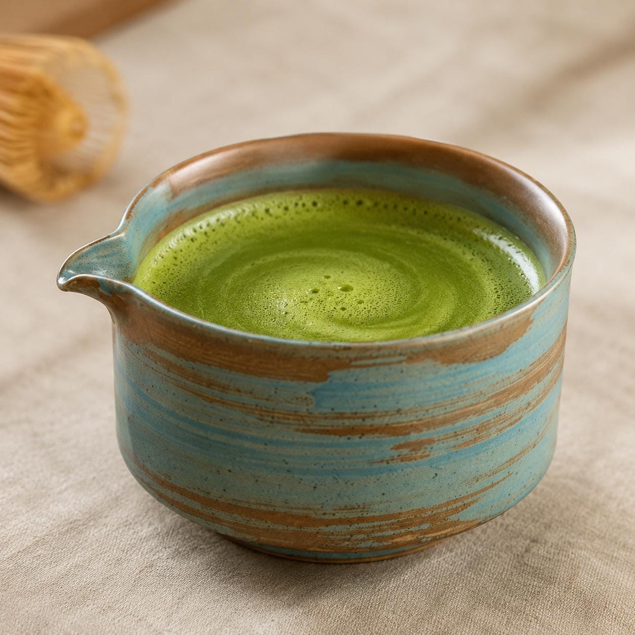 Ensemble de bols à matcha en céramique - Service à thé japonais esthétique pour une préparation en pleine conscience