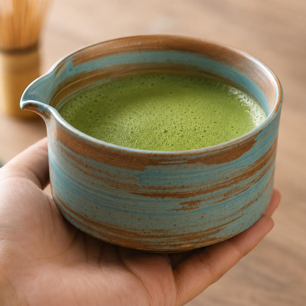 Ensemble de bols à matcha en céramique - Service à thé japonais esthétique pour une préparation en pleine conscience