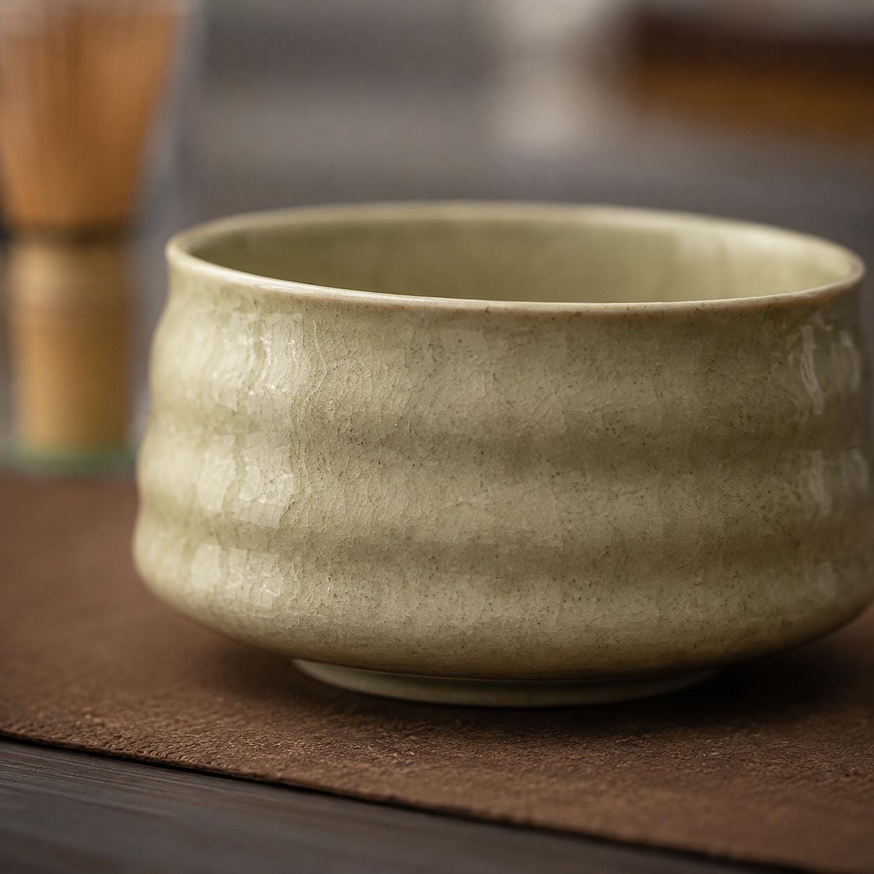 Ensemble de bols à matcha en céramique - Kit de thé Japandi moderne pour des moments de thé confortables