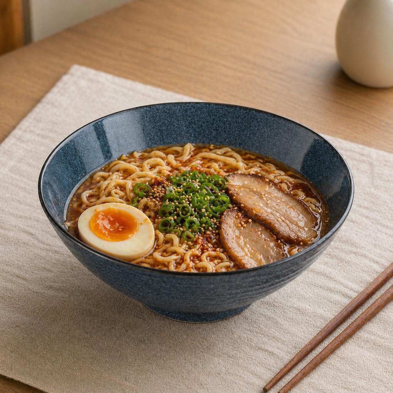Bol à ramen en céramique - Bol à nouilles élégant pour une vie moderne et calme