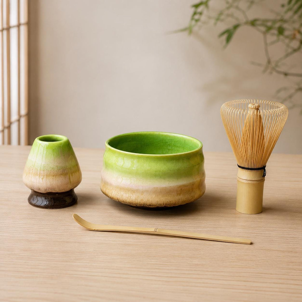 Set à matcha vert tendre