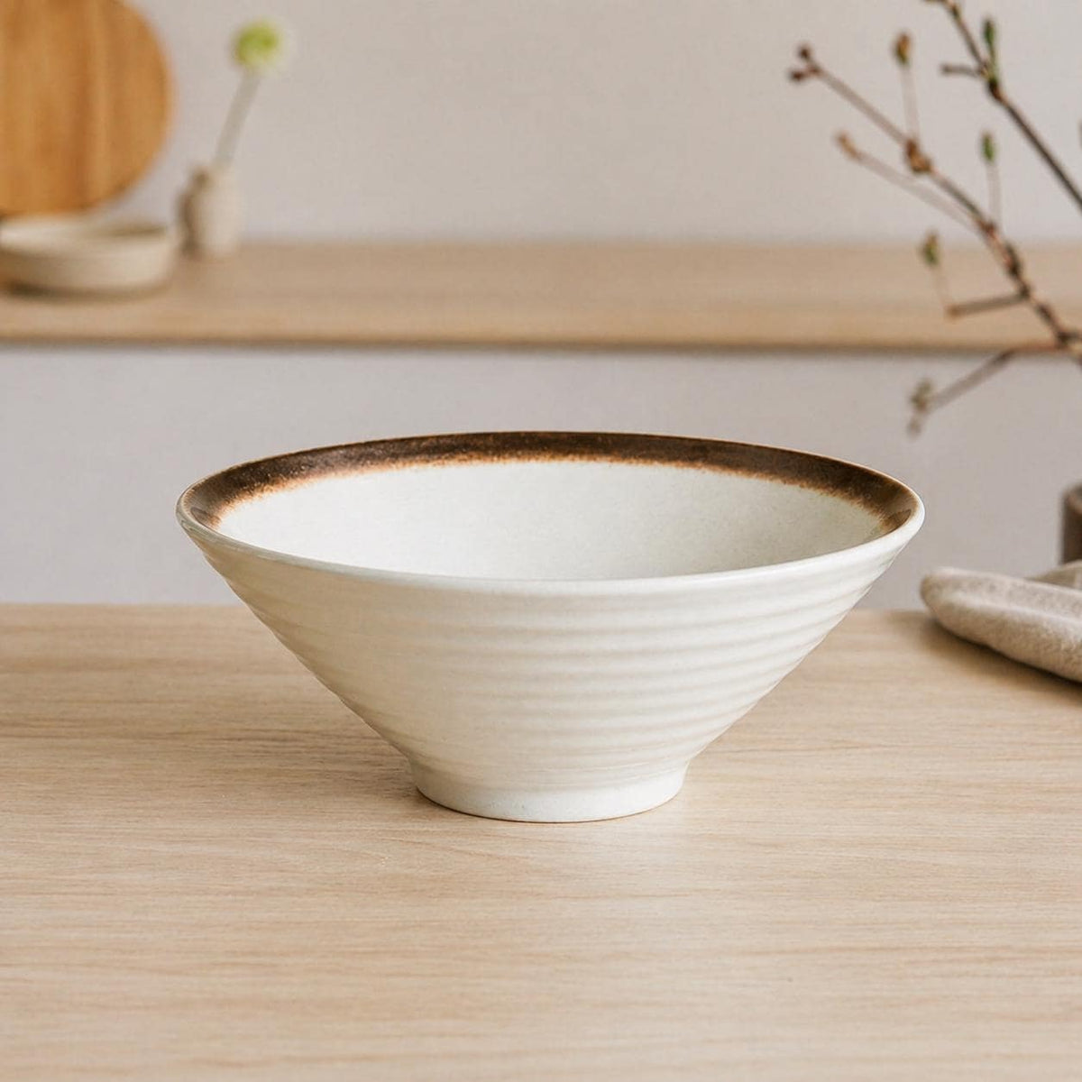 Bol à ramen en céramique - Bol japonais minimaliste pour un repas à la maison détendu
