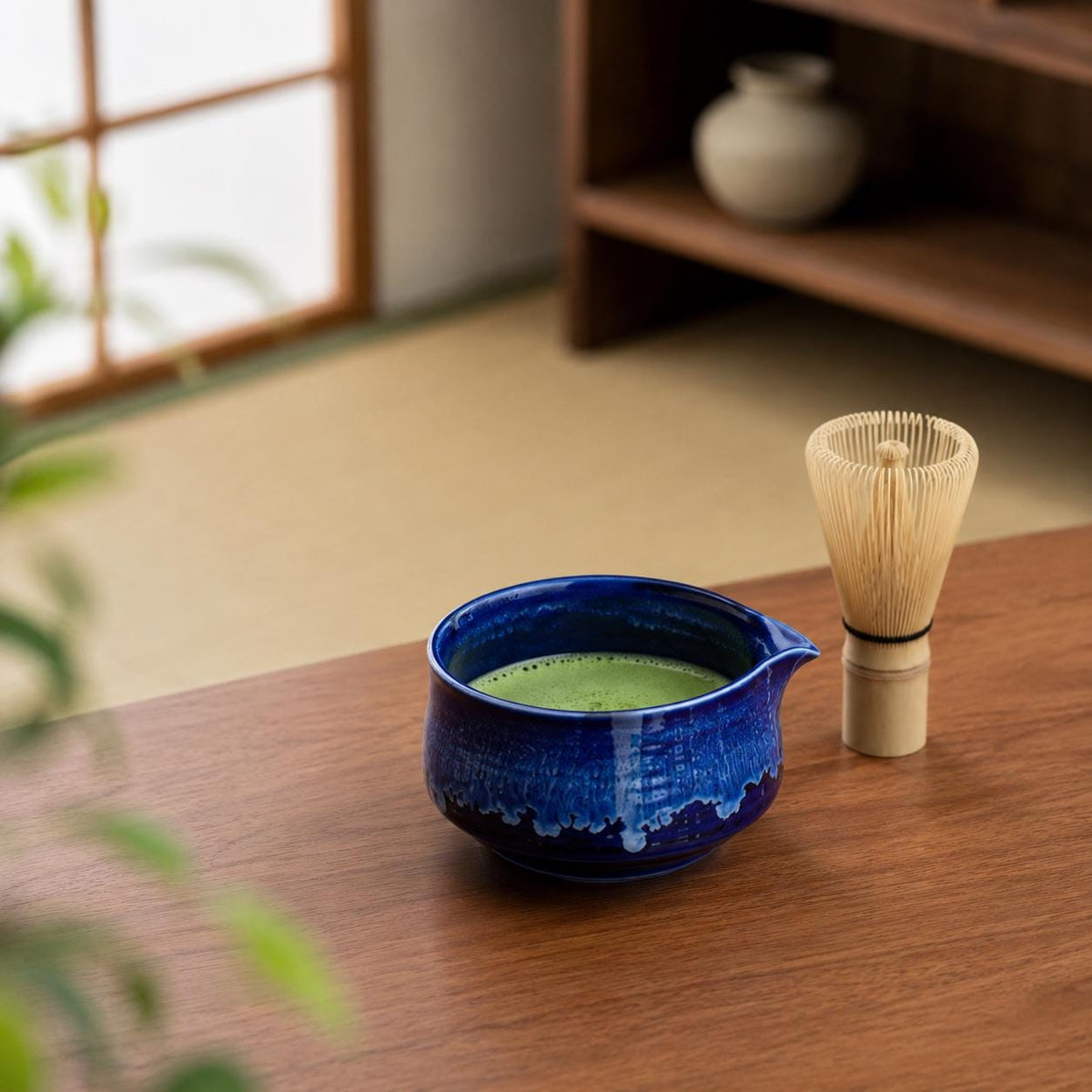 Set à matcha bleu cobalt