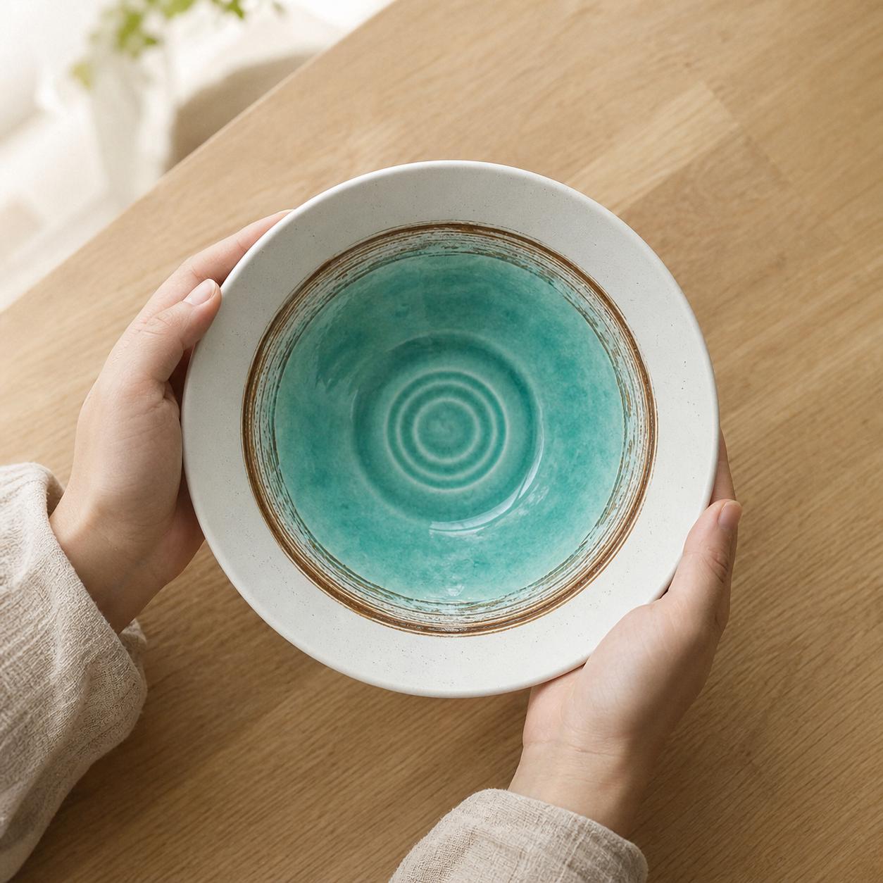 Ceramic Ramen Bowl - Aesthetic Japandi Bowl for a Modern Kitchen