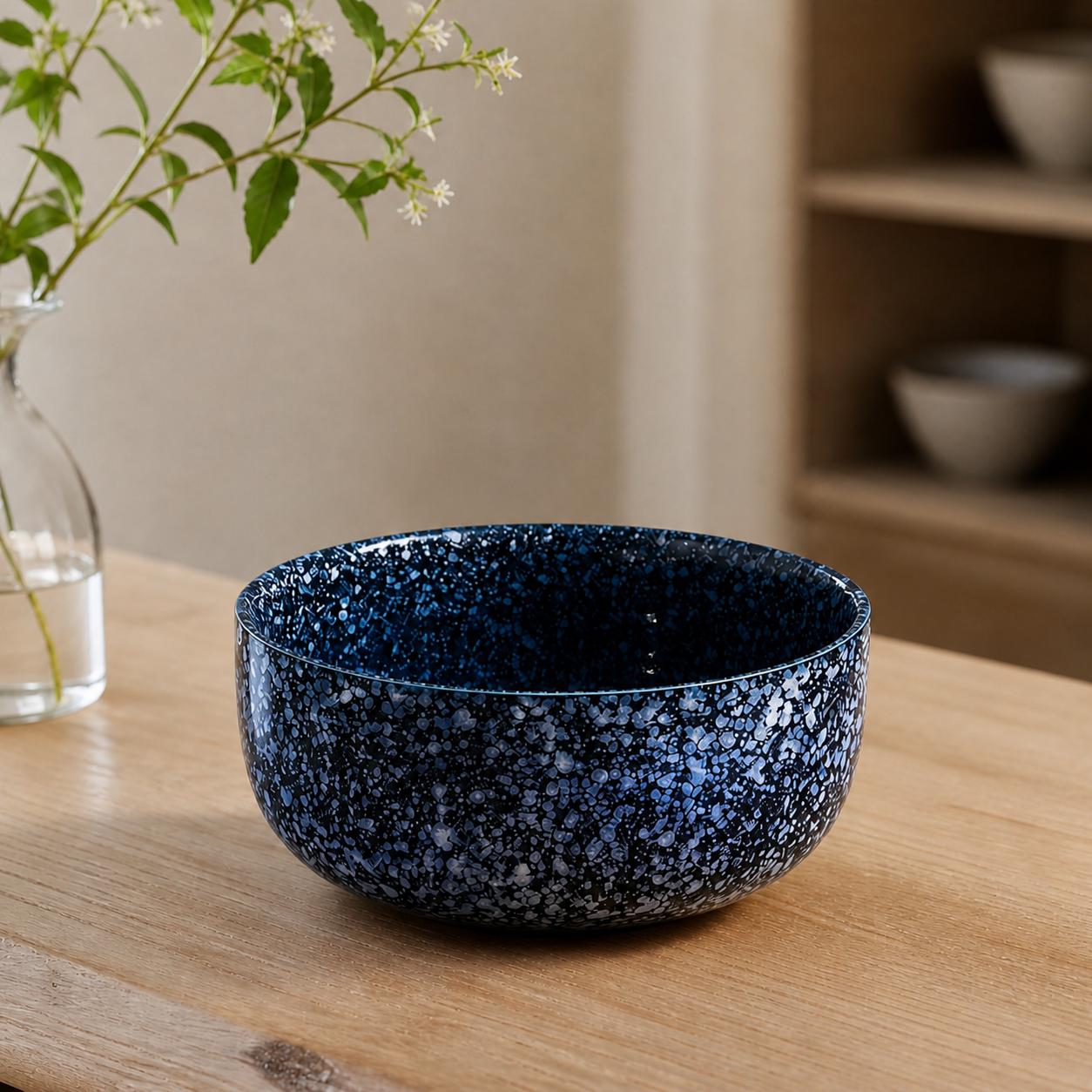 Bol ramen en céramique - Bol à nouilles texturé pour cuisine moderne à manger