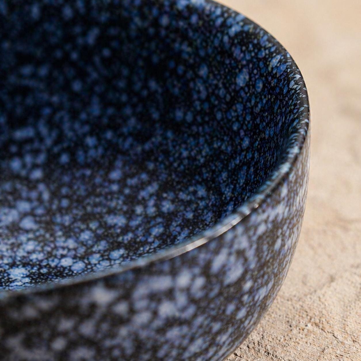Bol ramen en céramique - Bol à nouilles texturé pour cuisine moderne à manger