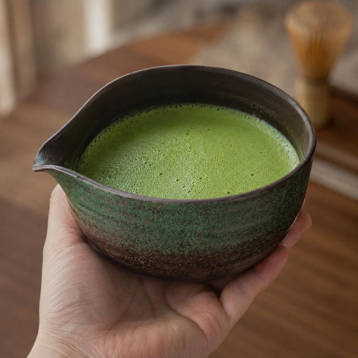 Set à matcha vert et noir