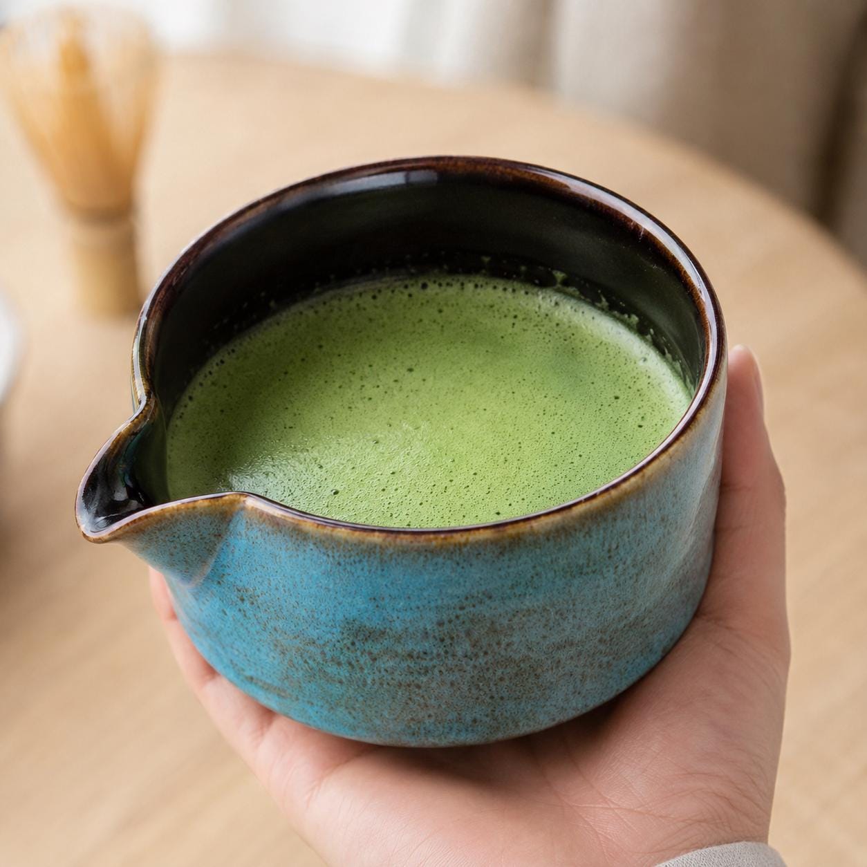 Ceramic Matcha Bowl Set - Minimalist Stoneware Matcha Set for Cozy Tea Rituals