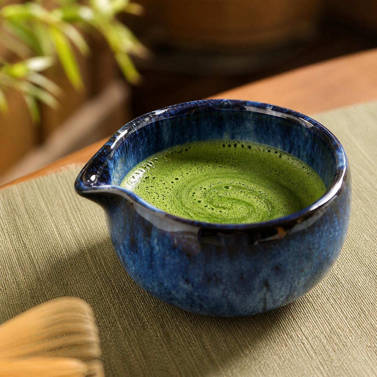 Ceramic Matcha Bowl Set - Japanese Tea Set with Whisk, Minimalist Tea Ritual