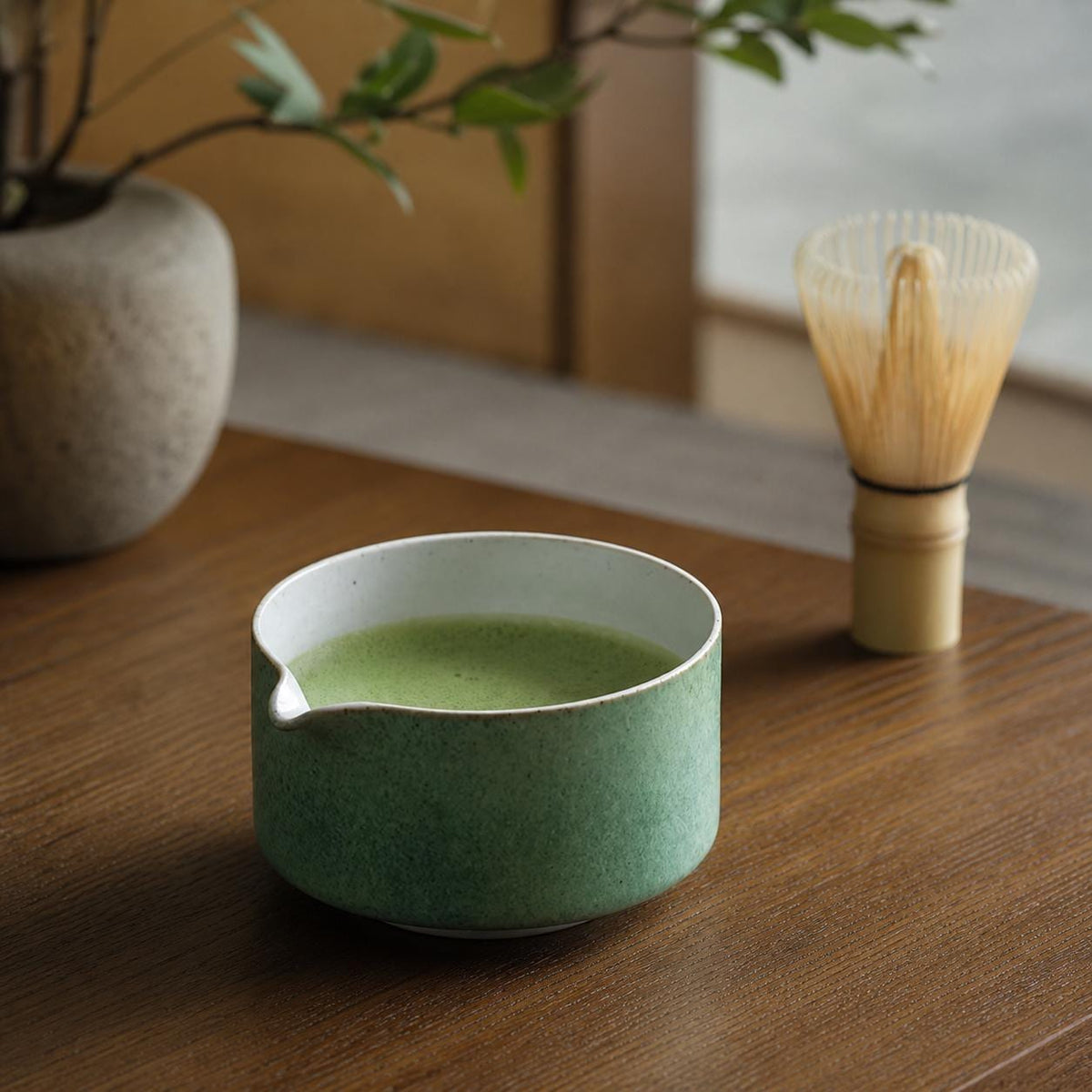 Set à matcha vert pâle