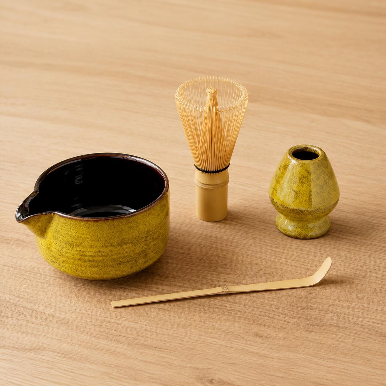 Ensemble de bols à matcha en céramique - Kit de thé japonais raffiné pour les rituels matcha de tous les jours