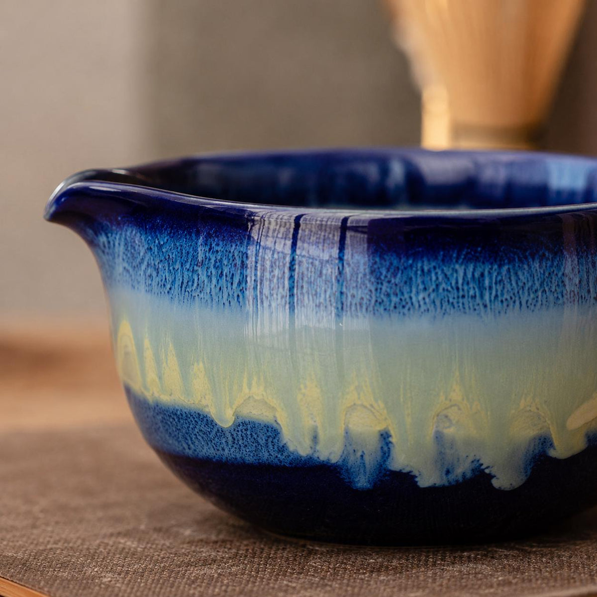 Matcha Set – Blue Mountain Pattern
