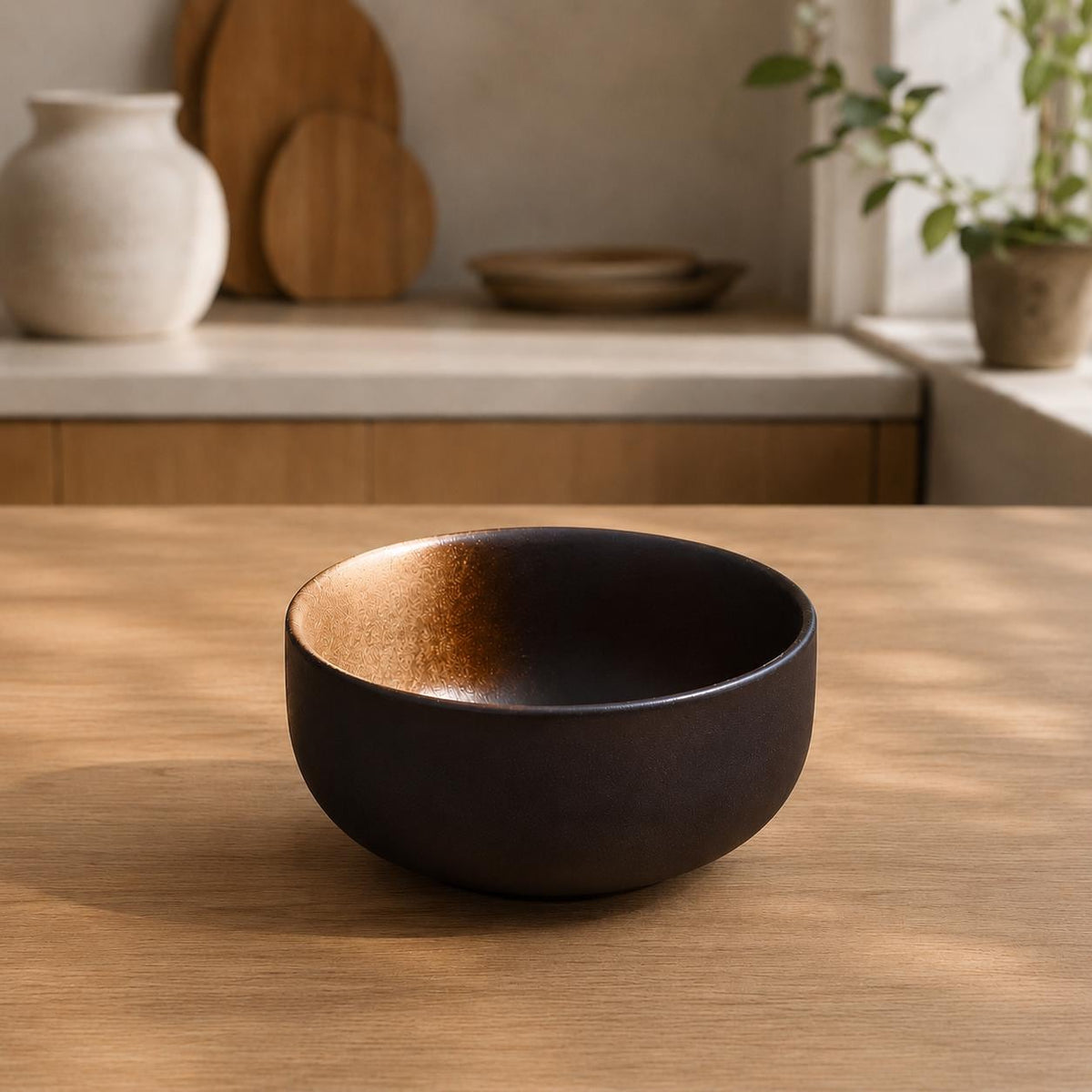 900 ml ceramic ramen bowl with a matte finish, 16.5 cm wide