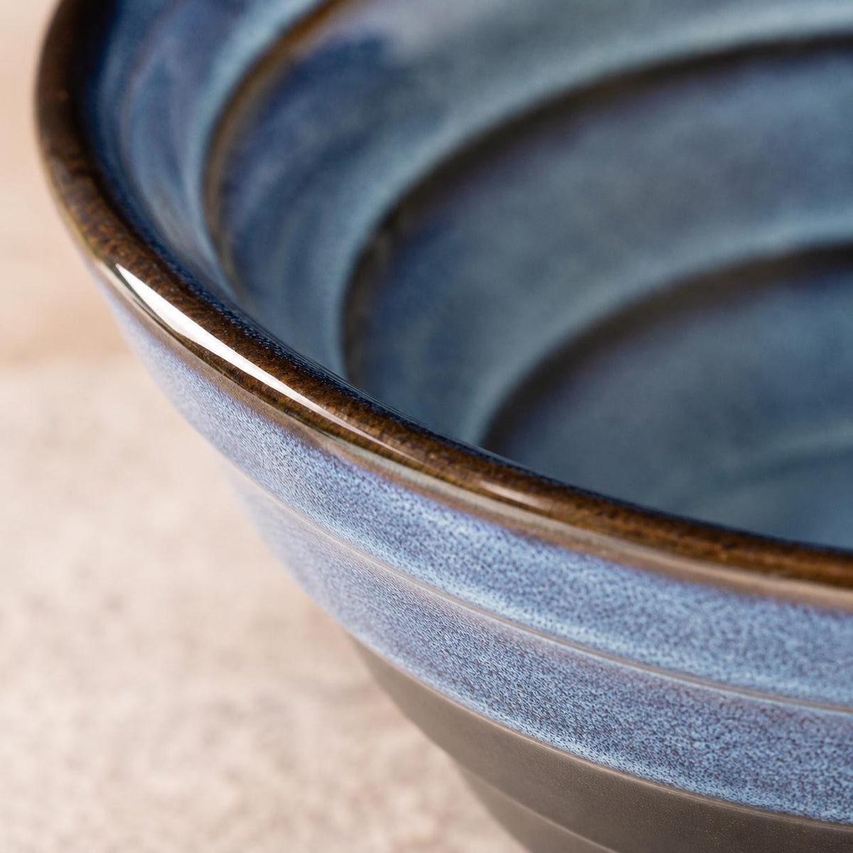 Ramen Bowl – Blue Striped