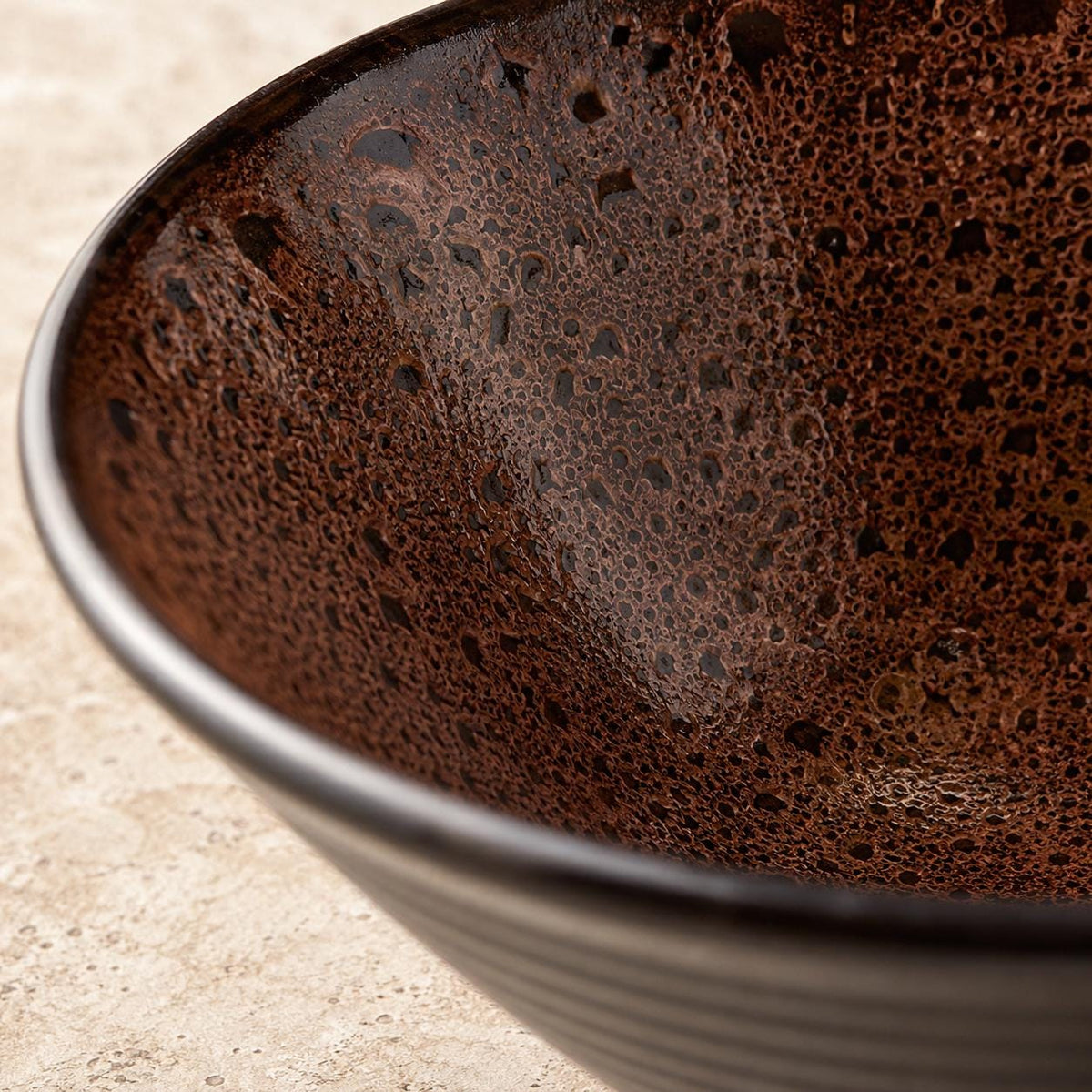 Ramen Bowl – Brown Speckled
